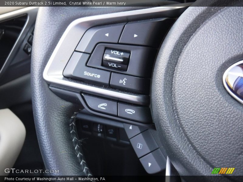 Crystal White Pearl / Warm Ivory 2020 Subaru Outback 2.5i Limited