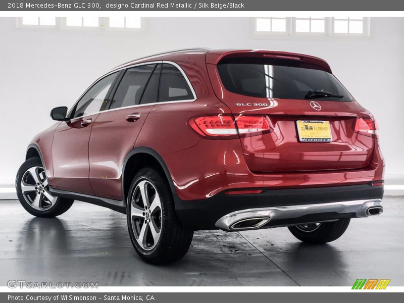 designo Cardinal Red Metallic / Silk Beige/Black 2018 Mercedes-Benz GLC 300