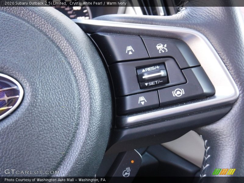 Crystal White Pearl / Warm Ivory 2020 Subaru Outback 2.5i Limited