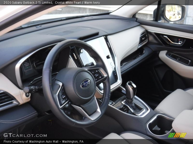 Crystal White Pearl / Warm Ivory 2020 Subaru Outback 2.5i Limited