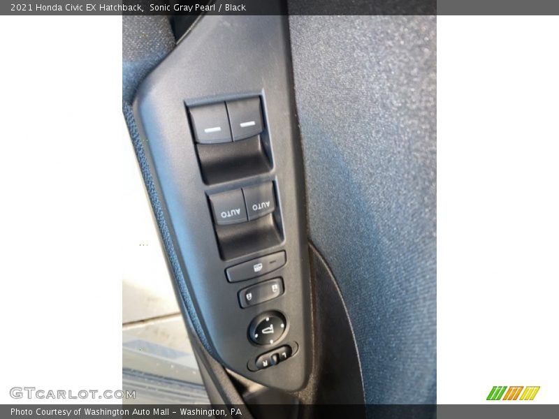 Sonic Gray Pearl / Black 2021 Honda Civic EX Hatchback