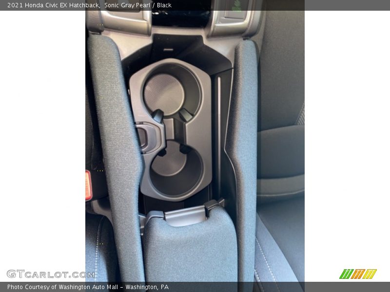 Sonic Gray Pearl / Black 2021 Honda Civic EX Hatchback