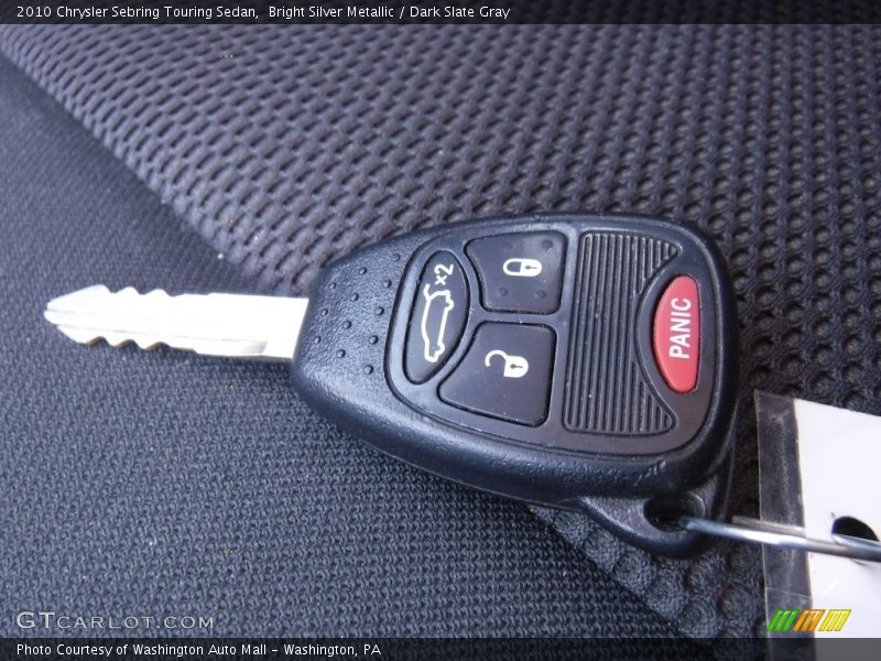 Bright Silver Metallic / Dark Slate Gray 2010 Chrysler Sebring Touring Sedan