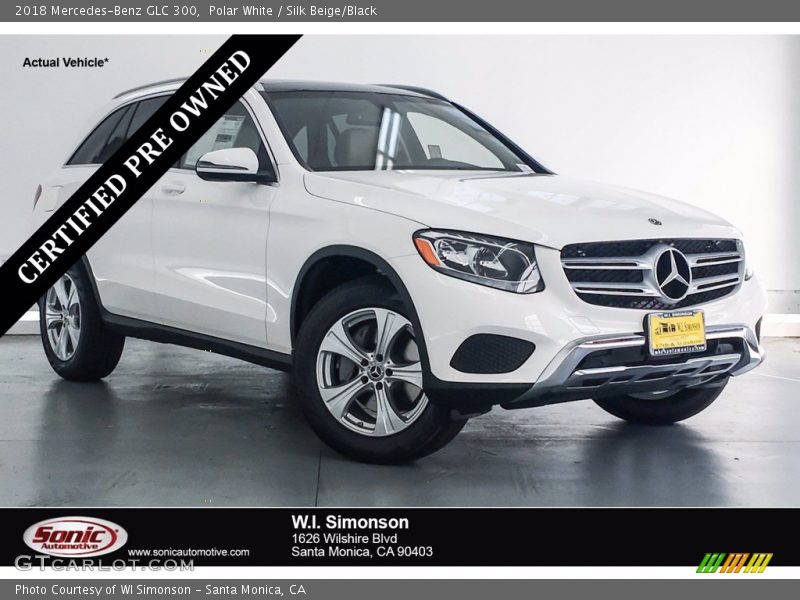 Polar White / Silk Beige/Black 2018 Mercedes-Benz GLC 300