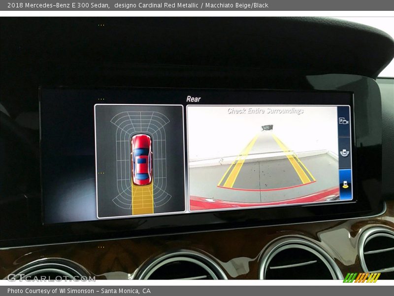designo Cardinal Red Metallic / Macchiato Beige/Black 2018 Mercedes-Benz E 300 Sedan