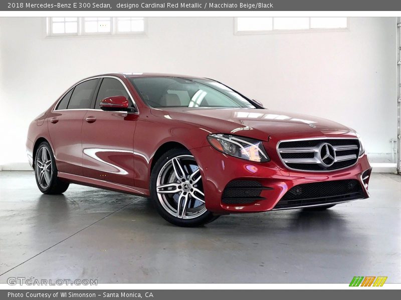 Front 3/4 View of 2018 E 300 Sedan