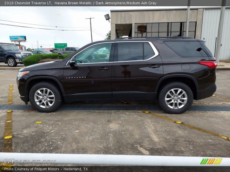 Havana Brown Metallic / Dark Atmosphere/Medium Ash Gray 2019 Chevrolet Traverse LT