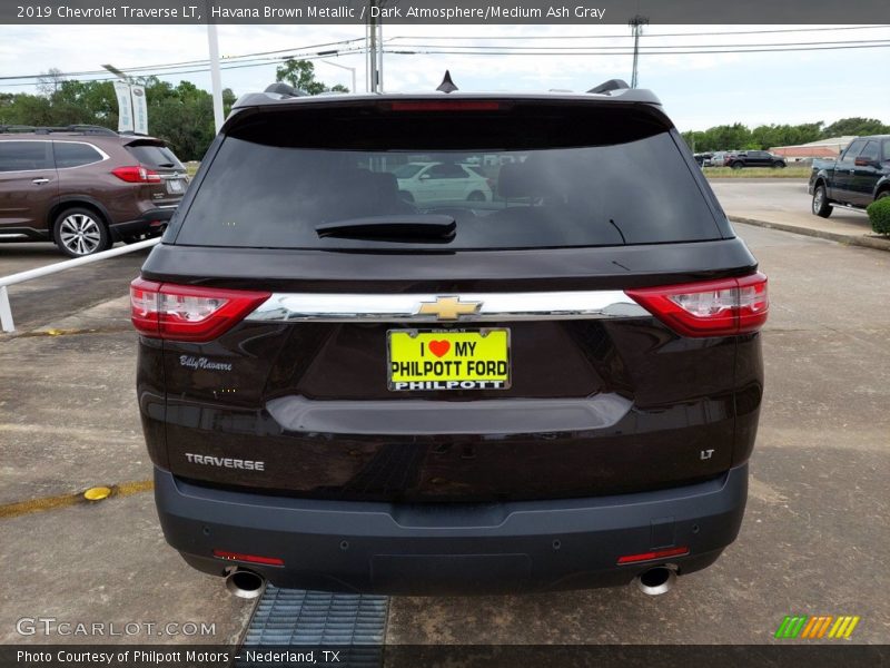 Havana Brown Metallic / Dark Atmosphere/Medium Ash Gray 2019 Chevrolet Traverse LT
