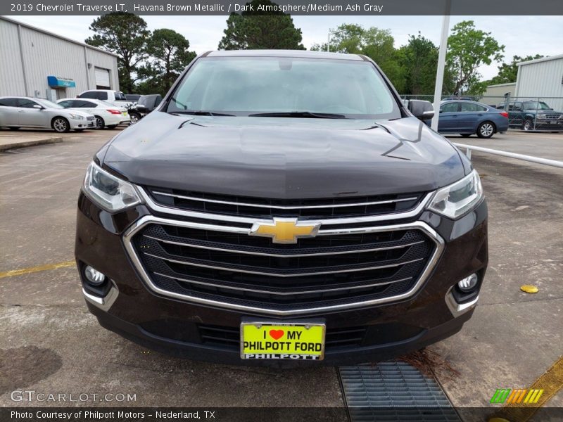 Havana Brown Metallic / Dark Atmosphere/Medium Ash Gray 2019 Chevrolet Traverse LT