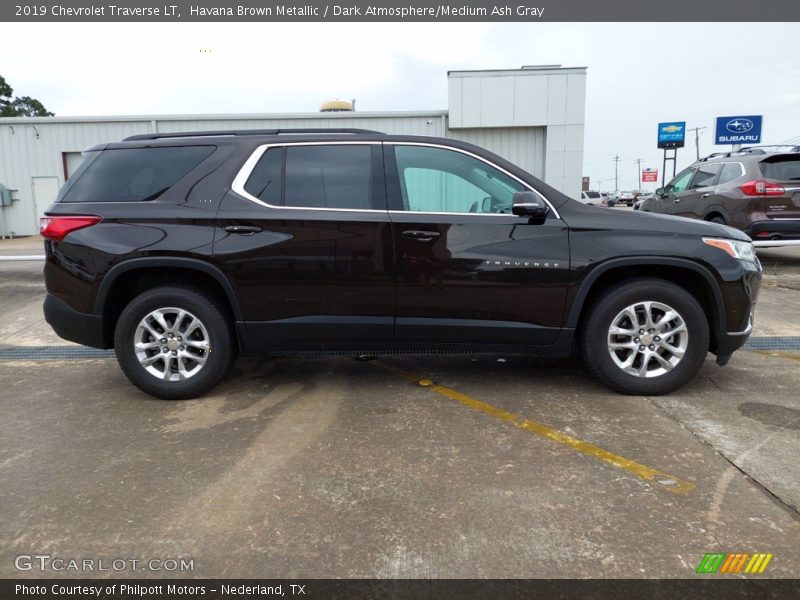 Havana Brown Metallic / Dark Atmosphere/Medium Ash Gray 2019 Chevrolet Traverse LT