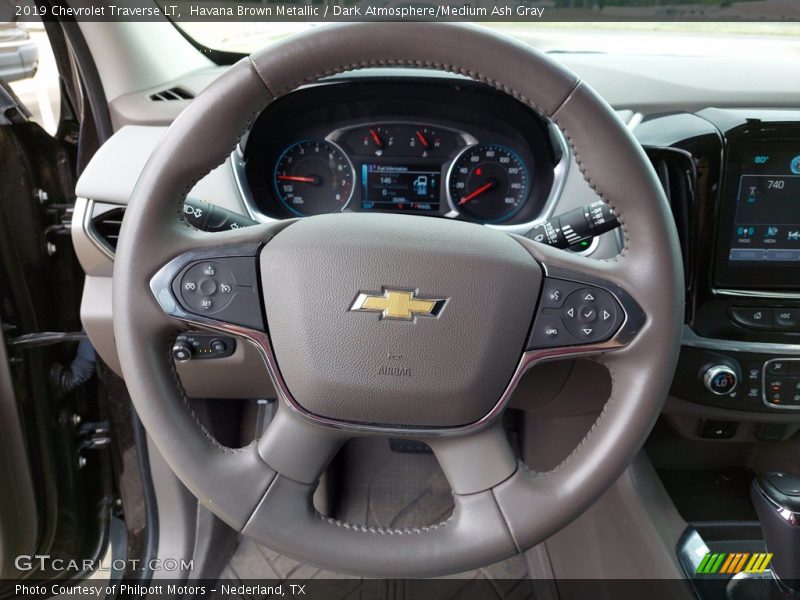 Havana Brown Metallic / Dark Atmosphere/Medium Ash Gray 2019 Chevrolet Traverse LT