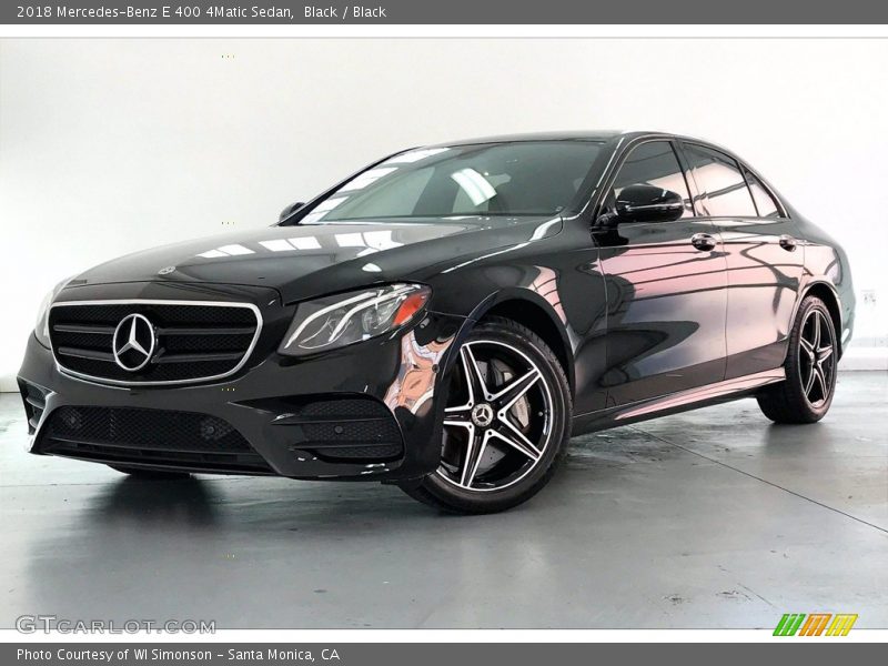 Black / Black 2018 Mercedes-Benz E 400 4Matic Sedan