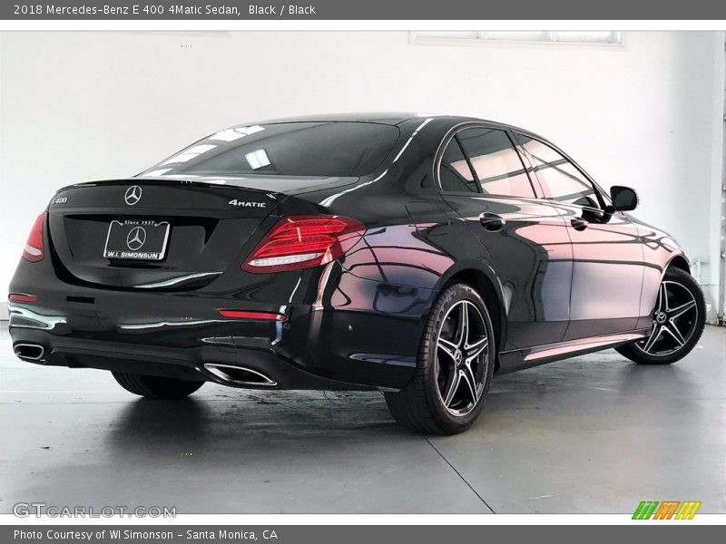 Black / Black 2018 Mercedes-Benz E 400 4Matic Sedan