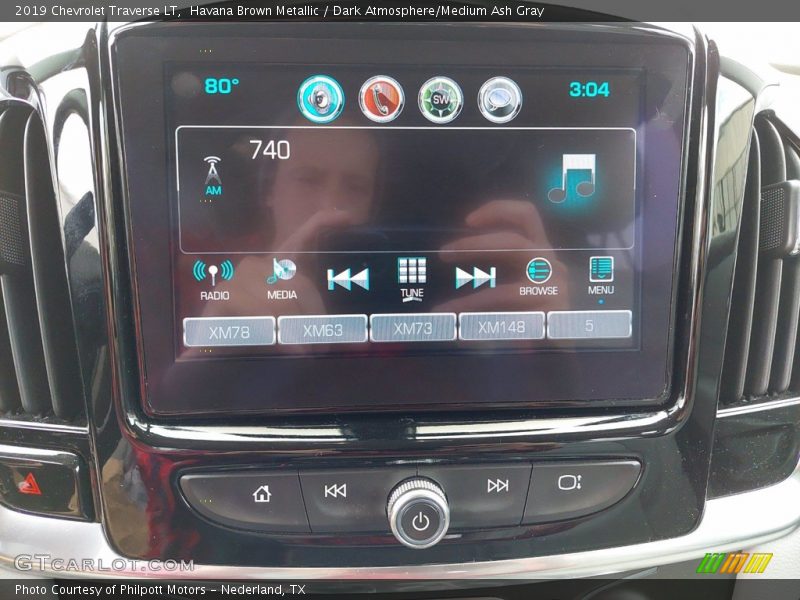 Havana Brown Metallic / Dark Atmosphere/Medium Ash Gray 2019 Chevrolet Traverse LT
