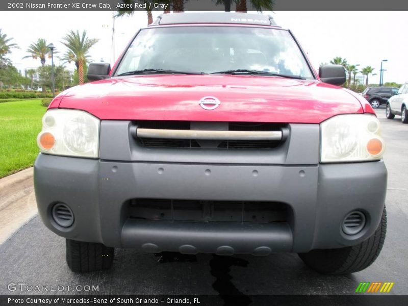 Aztec Red / Gray 2002 Nissan Frontier XE Crew Cab