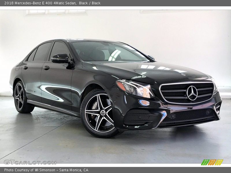 Black / Black 2018 Mercedes-Benz E 400 4Matic Sedan