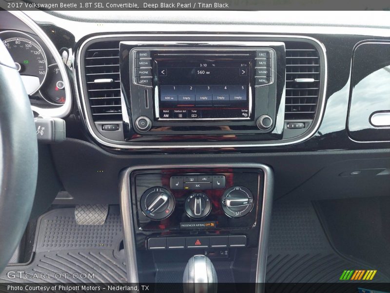 Controls of 2017 Beetle 1.8T SEL Convertible