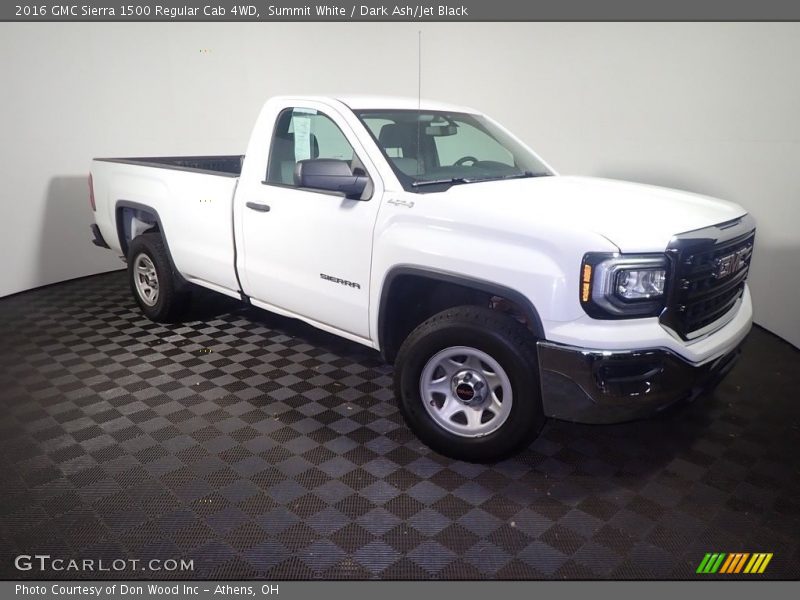 Summit White / Dark Ash/Jet Black 2016 GMC Sierra 1500 Regular Cab 4WD