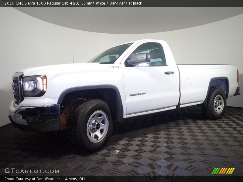 Summit White / Dark Ash/Jet Black 2016 GMC Sierra 1500 Regular Cab 4WD