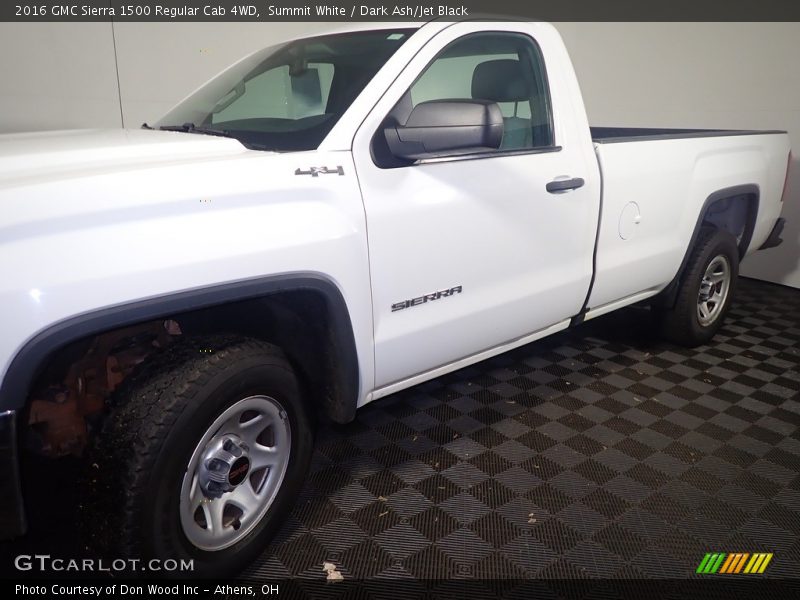Summit White / Dark Ash/Jet Black 2016 GMC Sierra 1500 Regular Cab 4WD