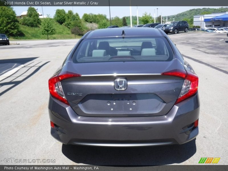 Lunar Silver Metallic / Gray 2018 Honda Civic EX Sedan