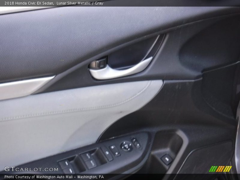 Lunar Silver Metallic / Gray 2018 Honda Civic EX Sedan