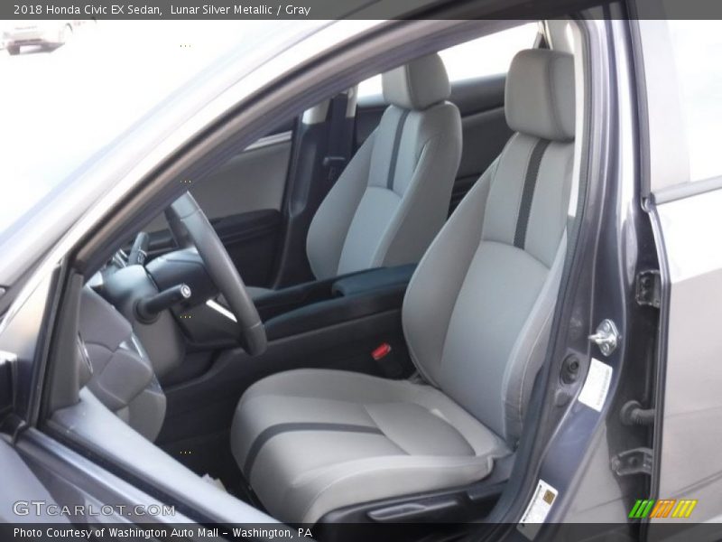 Lunar Silver Metallic / Gray 2018 Honda Civic EX Sedan
