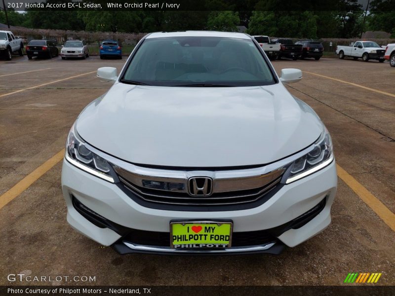 White Orchid Pearl / Ivory 2017 Honda Accord EX-L Sedan
