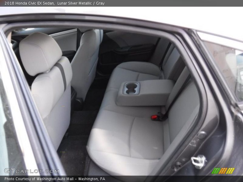 Lunar Silver Metallic / Gray 2018 Honda Civic EX Sedan