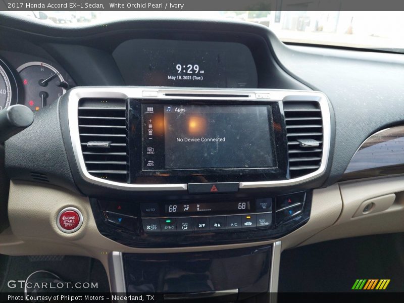 White Orchid Pearl / Ivory 2017 Honda Accord EX-L Sedan