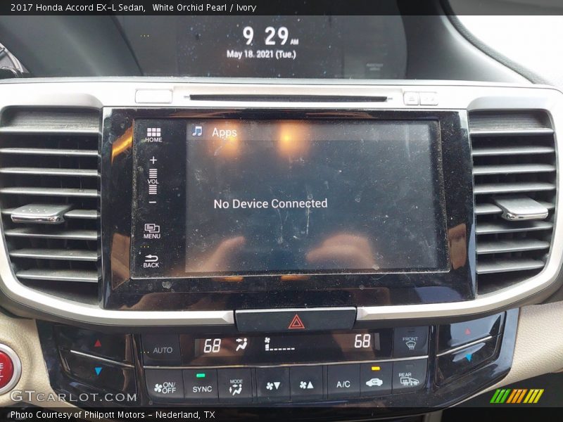 White Orchid Pearl / Ivory 2017 Honda Accord EX-L Sedan