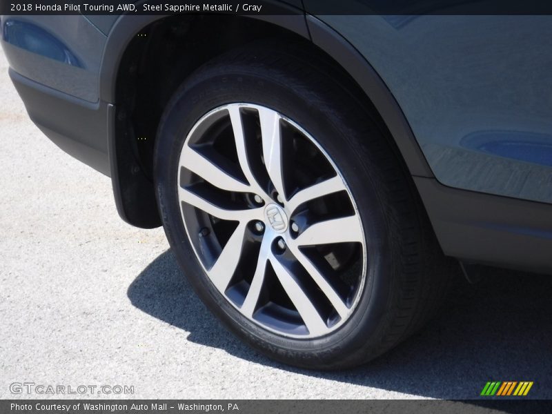 Steel Sapphire Metallic / Gray 2018 Honda Pilot Touring AWD