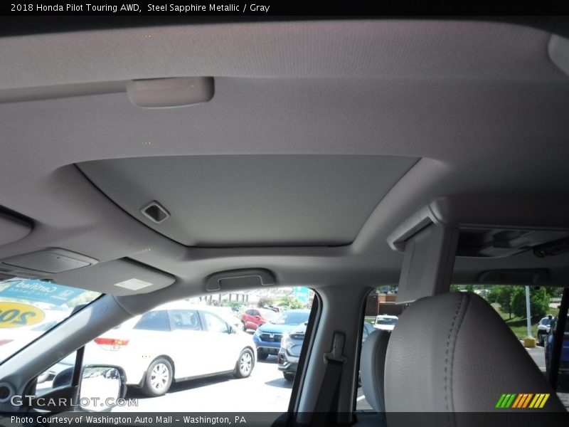 Steel Sapphire Metallic / Gray 2018 Honda Pilot Touring AWD