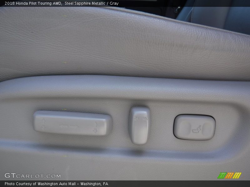 Steel Sapphire Metallic / Gray 2018 Honda Pilot Touring AWD