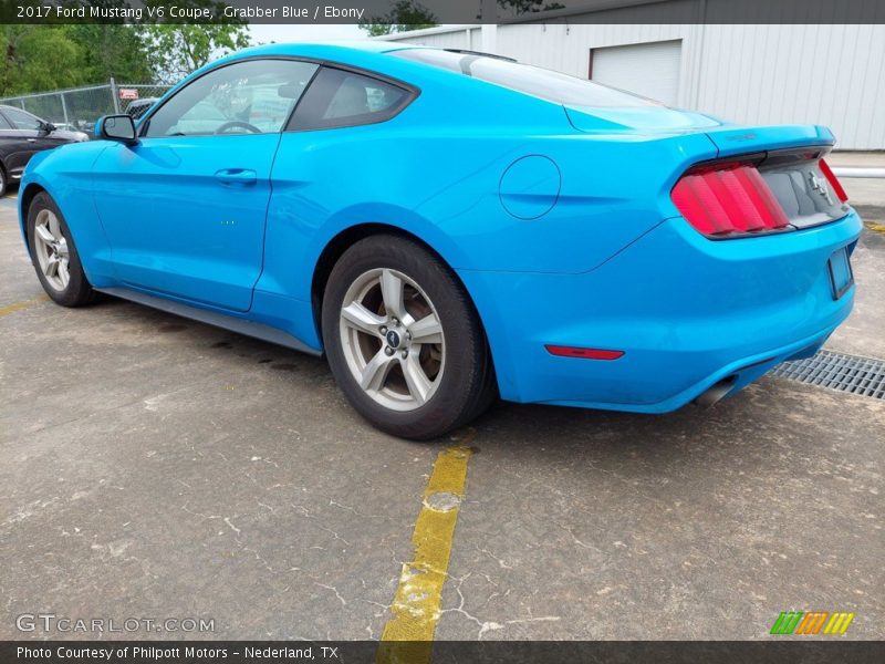 Grabber Blue / Ebony 2017 Ford Mustang V6 Coupe
