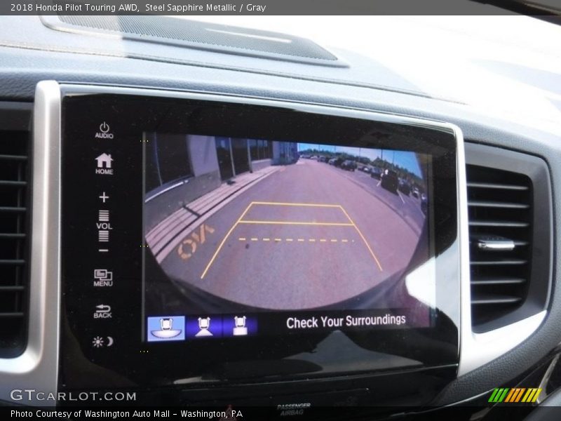 Steel Sapphire Metallic / Gray 2018 Honda Pilot Touring AWD