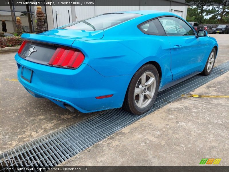 Grabber Blue / Ebony 2017 Ford Mustang V6 Coupe