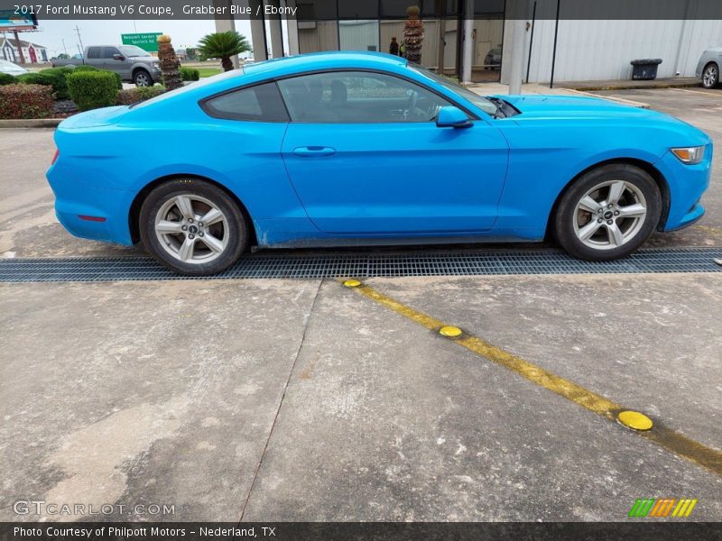 Grabber Blue / Ebony 2017 Ford Mustang V6 Coupe
