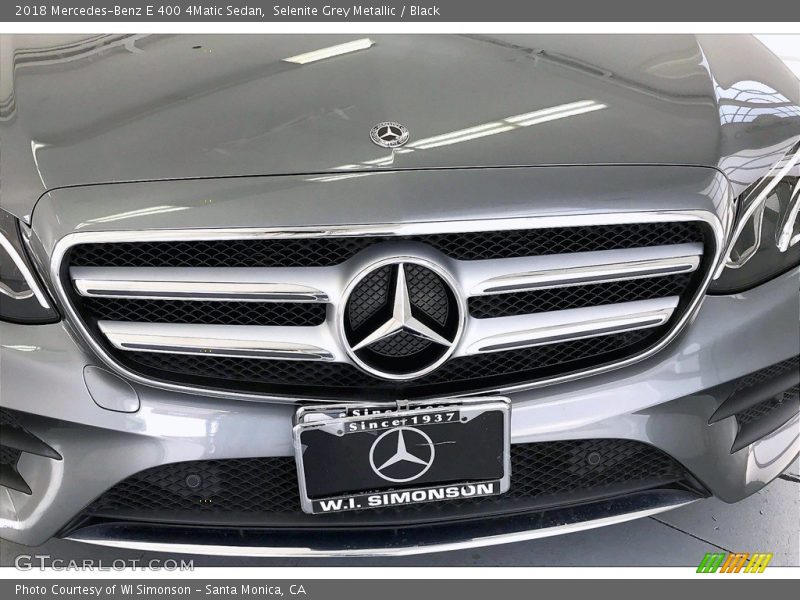 Selenite Grey Metallic / Black 2018 Mercedes-Benz E 400 4Matic Sedan