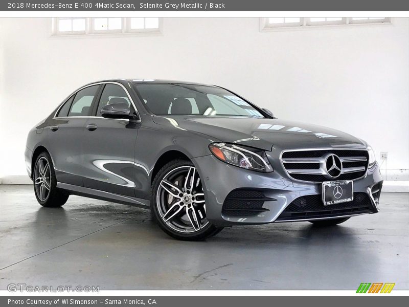 Selenite Grey Metallic / Black 2018 Mercedes-Benz E 400 4Matic Sedan