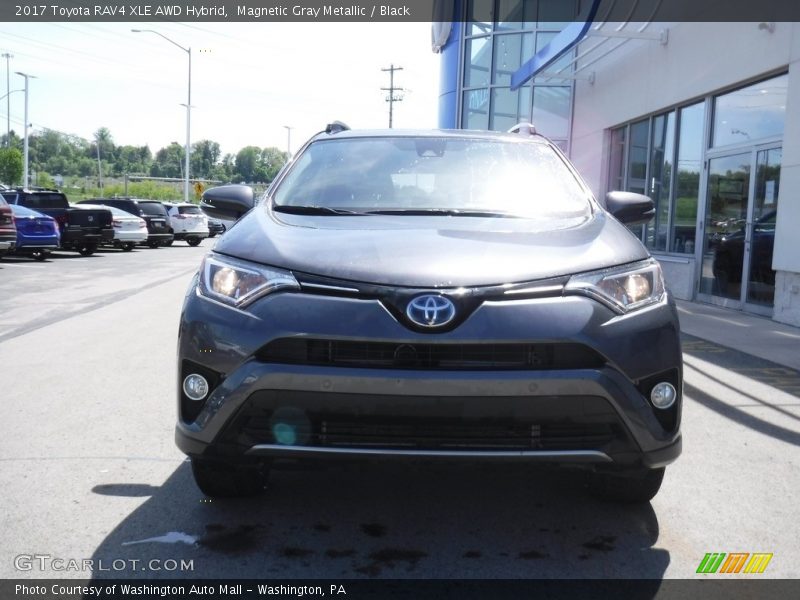 Magnetic Gray Metallic / Black 2017 Toyota RAV4 XLE AWD Hybrid