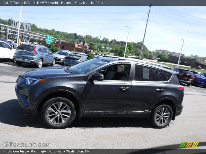 Magnetic Gray Metallic / Black 2017 Toyota RAV4 XLE AWD Hybrid