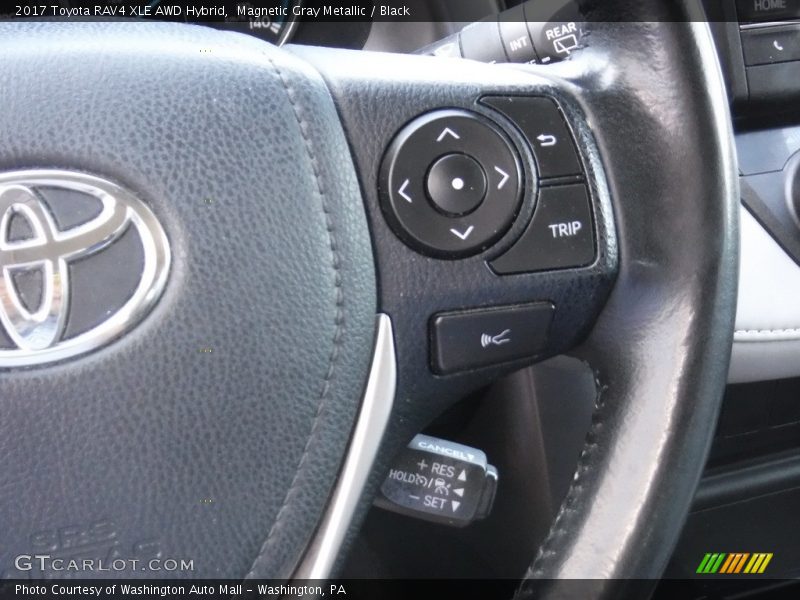 Magnetic Gray Metallic / Black 2017 Toyota RAV4 XLE AWD Hybrid