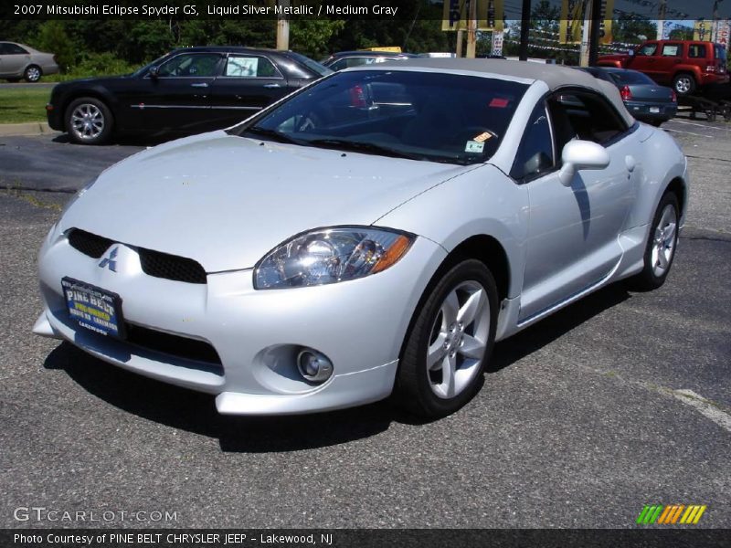 Liquid Silver Metallic / Medium Gray 2007 Mitsubishi Eclipse Spyder GS