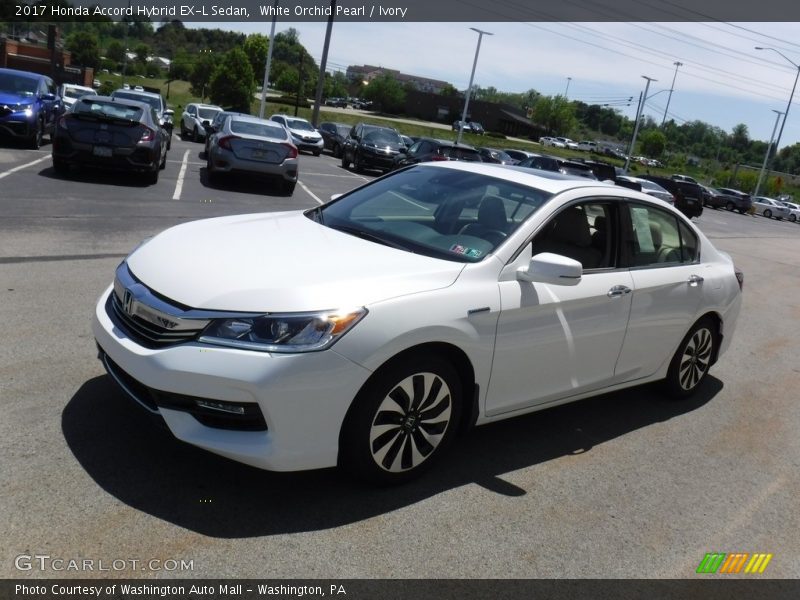 White Orchid Pearl / Ivory 2017 Honda Accord Hybrid EX-L Sedan