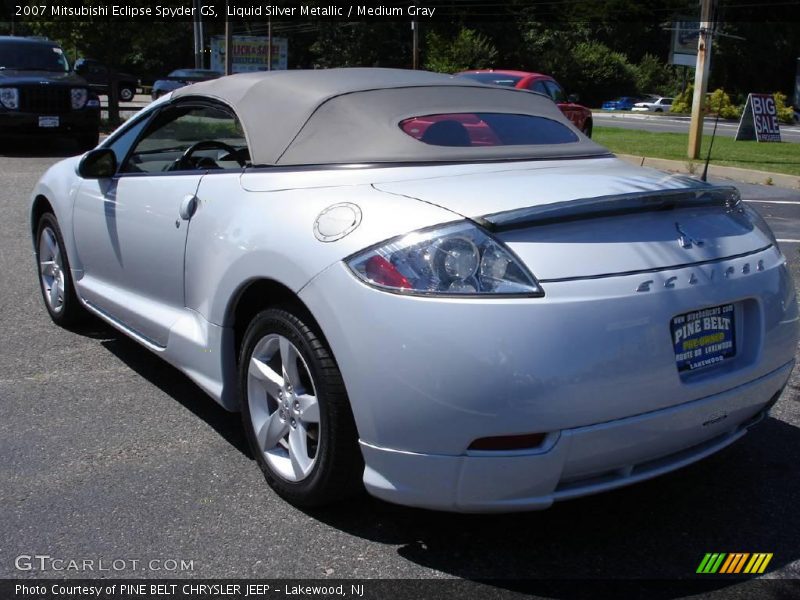Liquid Silver Metallic / Medium Gray 2007 Mitsubishi Eclipse Spyder GS
