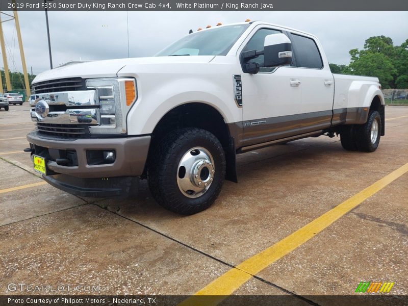  2019 F350 Super Duty King Ranch Crew Cab 4x4 White Platinum