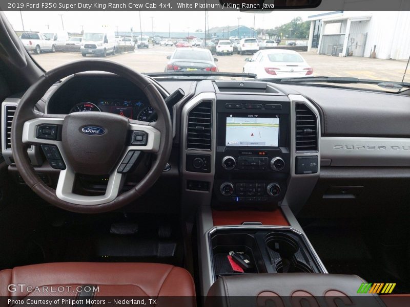 Dashboard of 2019 F350 Super Duty King Ranch Crew Cab 4x4