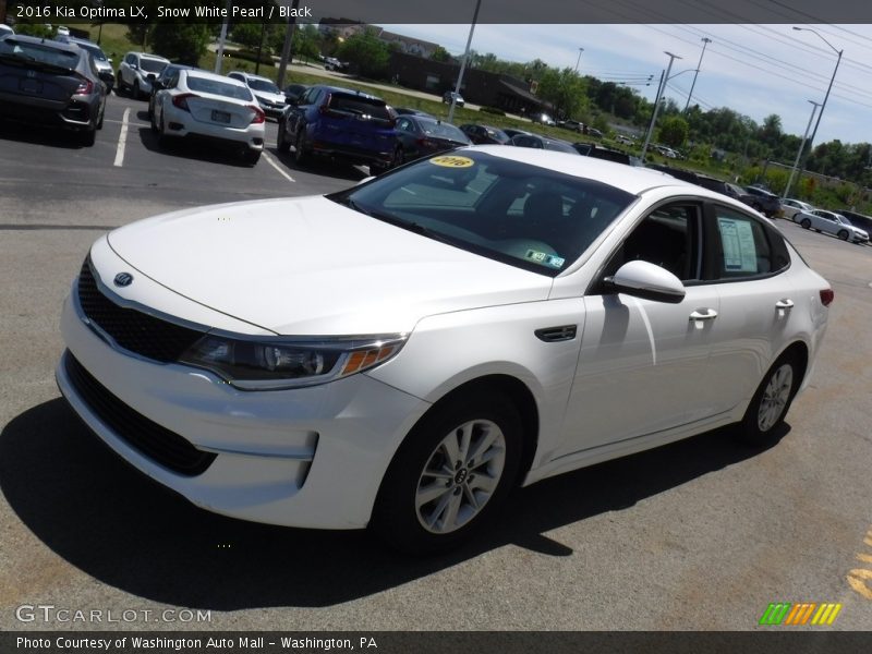 Snow White Pearl / Black 2016 Kia Optima LX