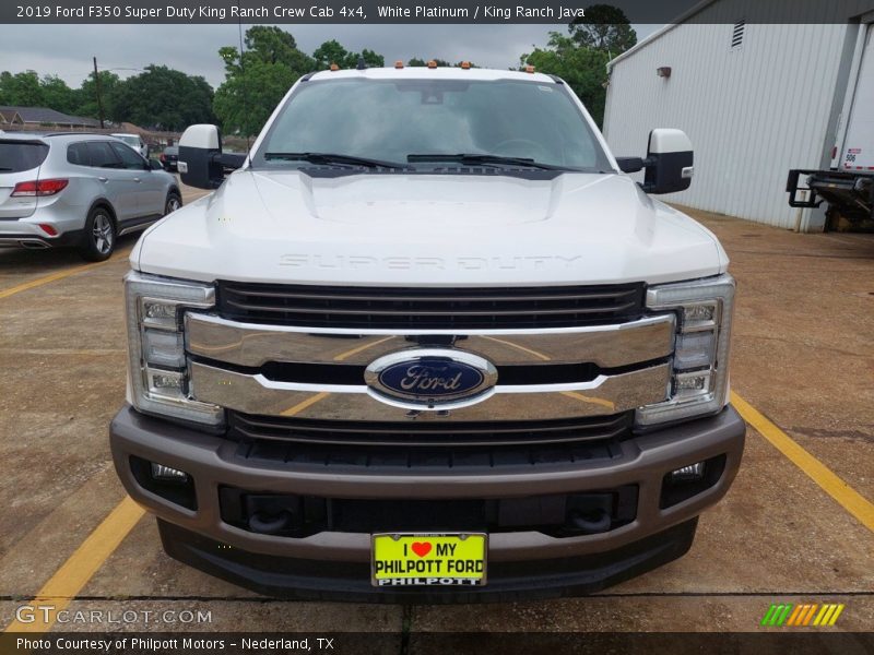 White Platinum / King Ranch Java 2019 Ford F350 Super Duty King Ranch Crew Cab 4x4